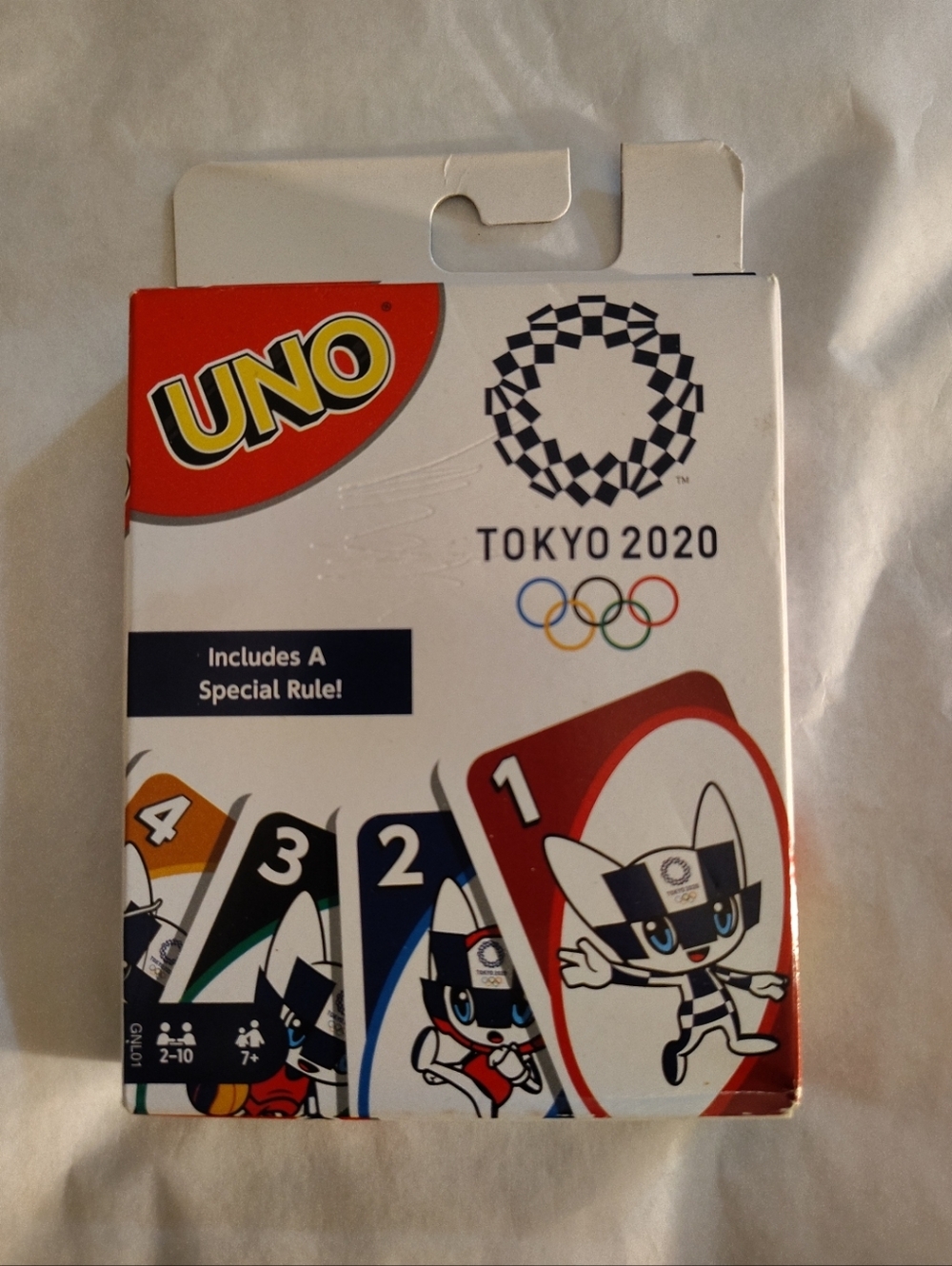 UNO Tokyo 2020 Olympics Card Game Mattel Limited Edition Rare Special Rule NIP